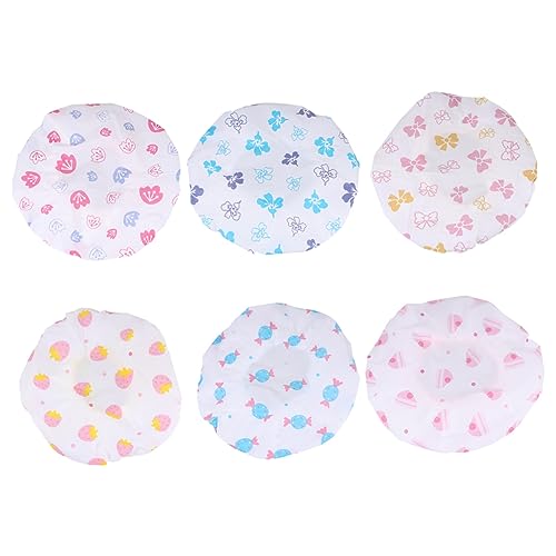 MERRYHAPY Duschhut Gepunktete Duschhaube Damen-badehut Pvc Badezimmerhut Küchenhut MERRYHAPY Duschhut Gepunktete Duschhaube Damen-badehut Pvc Badezimmerhut Küchenhut von MERRYHAPY