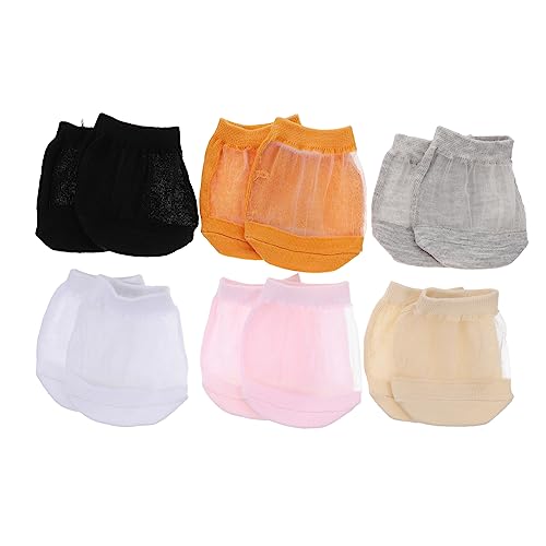 MERRYHAPY 12 Stück Geschmeidige Unsichtbare Halbfußsocken Aus Baumwolle Atmungsaktive Vordersocken Damensocken von MERRYHAPY