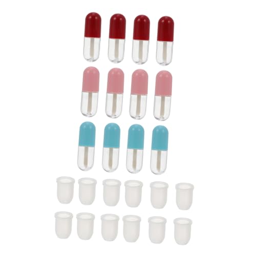 MERRYHAPY 12stücke Mini Lip Balm Flasche Lip Gloss Rohre Nachfüllbar Balm Tuben Mini Kapsel Behälter Für Handtasche Kosmetiktasche von MERRYHAPY