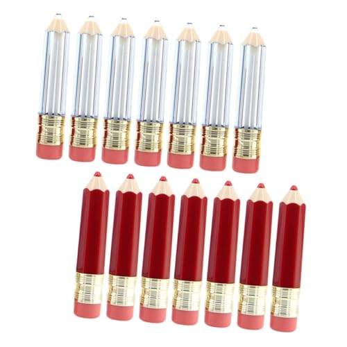 MERRYHAPY 14stücke Leere Lip Gloss Tube Bleistift Form Lip Glazes Tube Nachfüllbar Plastikflaschen Für Diy Lippenstift-tube Lipgloss-fläschchen von MERRYHAPY