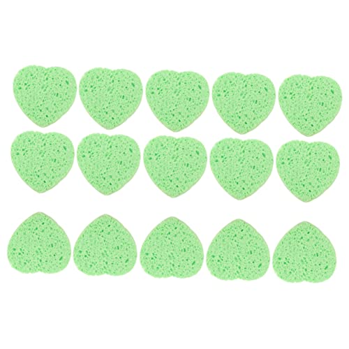 MERRYHAPY 15 Komprimierte Gesichtsschwämme Herzförmige Gesichtsreinigungspads Make-up-entferner-quasten Für Empfindliche Haut von MERRYHAPY