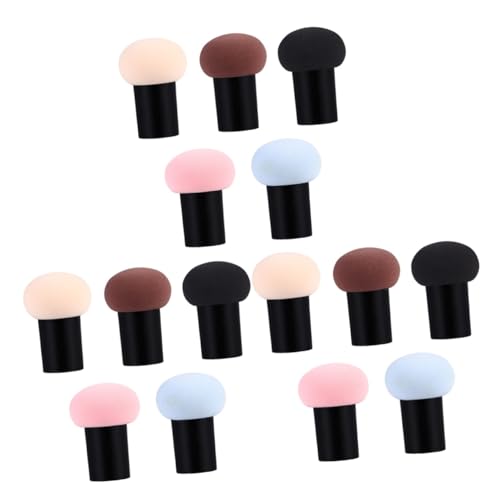MERRYHAPY 15stücke Teiliges Aus Hochwertigen Wiederverwendbaren Pilzförmigen Puderquasten Für Make-up Für Auftragen Von Foundation Und Puder Sanft Zur Haut Für Zuhause Oder Reisen von MERRYHAPY