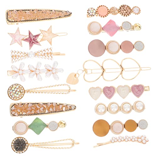 MERRYHAPY 16stücke Teiliges Set Haarspangen Für Mädchen Und Rutschfeste Haarclips Mit Perlen Für Verschiedene Frisuren Für Besondere Anlässe Und Alltag von MERRYHAPY