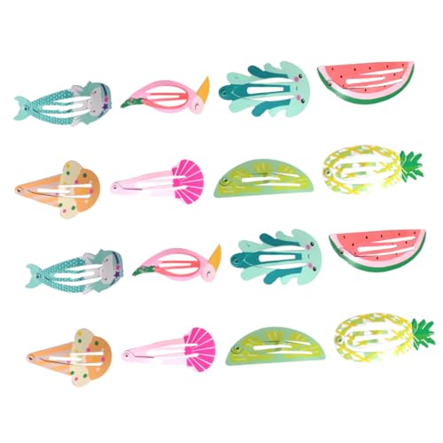 MERRYHAPY 16stücke Mädchen Haarclips Barrettes Obst Druckknopf Haarclips Haarnadeln Haaraccessoires von MERRYHAPY