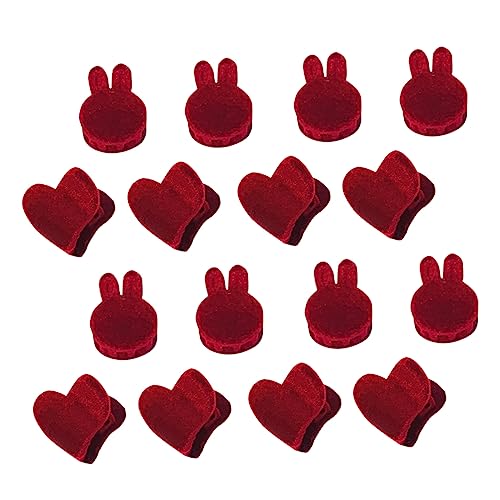 MERRYHAPY 16stücke Herz Mini Haarspangen Kleine Haarspangen Für Mädchen Robuste Und Langlebige Mit Kaninchenkopf Mini-krallenklammern von MERRYHAPY