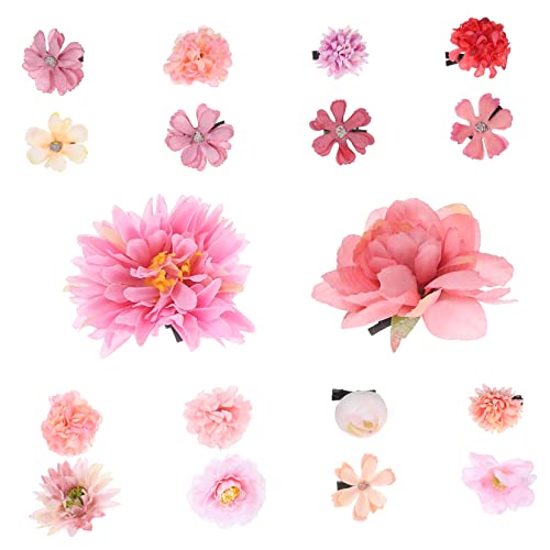 MERRYHAPY 18 Stück Blumen Haarspangen Kleine Damen Haarspangen Haarschmuck Für Mädchen Und Teenager von MERRYHAPY