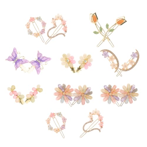 MERRYHAPY 18stücke Schmetterling Haarspangen Mit Strass Herz Blume Clip Haar Styling Werkzeug Für Damen Party Hochzeit Geburtstag Valentinstag Zubehör von MERRYHAPY