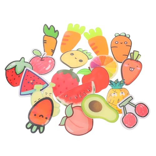 MERRYHAPY 19 Stück Acryl Erdbeere Wassermelone Kirsche Abzeichen Dekorative Pins für Kleidung und Sommerpartys von MERRYHAPY