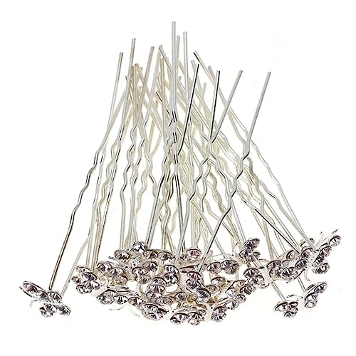 MERRYHAPY 19-teiliges Haarschmuckset Für Braut Hochzeit Elegante Haarnadeln Kristallhaar Schmuck Damen Accessoire von MERRYHAPY