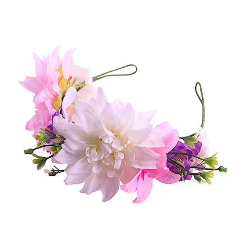 MERRYHAPY Hawaiian Krone Braut Kopfschmuck Floral Stirnband Party Haar Hoop Foto-Shooting Kopfschmuck von MERRYHAPY