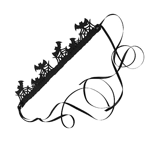MERRYHAPY Kreativer Fledermaus-kopfschmuck Schwarzes Stoff-stirnband Halloween-kostüm-requisiten Party-dekoration Nicht Leicht Zu Verformen von MERRYHAPY