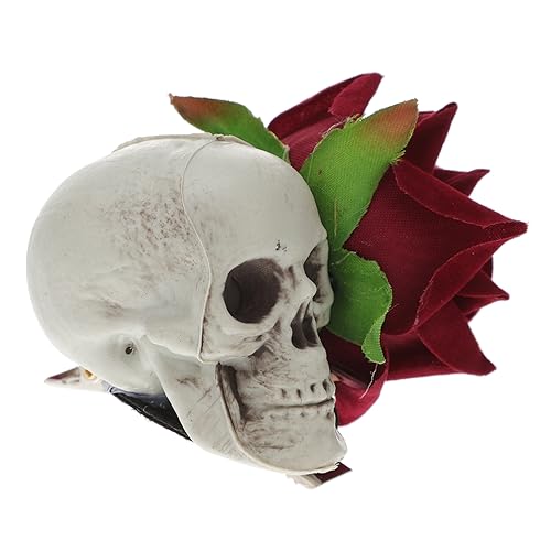 MERRYHAPY 1stück Halloween Prank Skull Haarspange Lustiger Haarschmuck Für Halloween-kostüme Wiederverwendbar Leichte Haarclip-dekoration Bunten Farben von MERRYHAPY