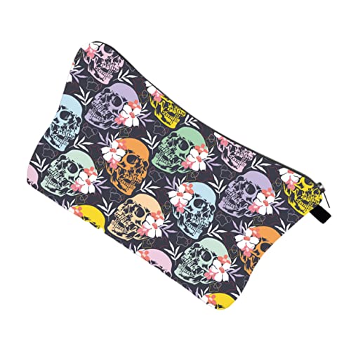 MERRYHAPY 1stück wasserdichte Kosmetiktasche Für Damen Mit Schädelmuster Tragbare Make-up Aufbewahrungstasche Für Für Kosmetik Und Persönliche Gegenstände von MERRYHAPY