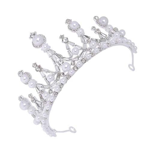 MERRYHAPY 1stück Barock Stil Hochzeitskrone Mit Perlen Und Strass Elegante Haardekoration Für Bräute Und Brautjungfern Für Hochzeiten Und Festliche Anlässe von MERRYHAPY