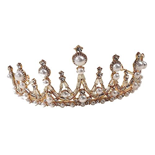 MERRYHAPY Krone Perlen Hochzeitskopfschmuck Elegantes Stirnband Für Brautschmuck Leicht Tragbar Mit Perlen-dekoration MERRYHAPY Krone Perlen Hochzeitskopfschmuck Elegantes Stirnband Für Brautschmuck Leicht Tragbar Mit Perlen-dekoration von MERRYHAPY