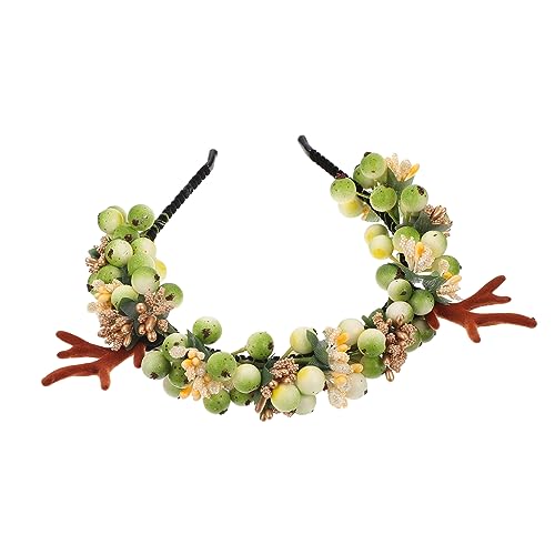 MERRYHAPY 1 X Weihnachts-geweih-stirnband Mehrzweck-serie Zubehör Simuliertes Beeren-stirnband Weihnachts-festival-haarband Leicht Und Bequem Für Partys von MERRYHAPY