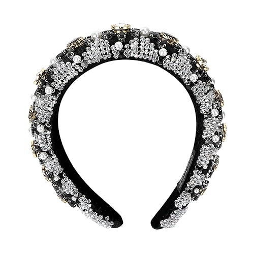 MERRYHAPY -stirnband Strass-kopfschmuck Für Damen Hochzeit Braut-haarschmuck Glänzende Kopfbedeckung Barock Design Stirnband Mit Kristallen von MERRYHAPY