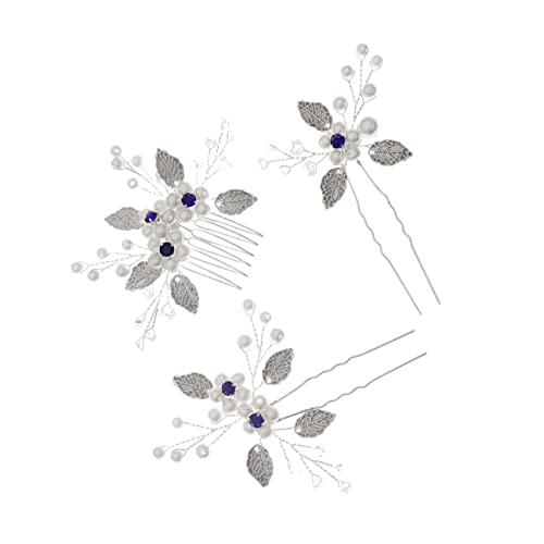 MERRYHAPY 1satz Braut Haarschmuck Mit Perlen Und Blüten Eleganter Haarkamm Und Haarnadeln Für Hochzeiten Handgefertigtes Haaraccessoire Teiliges Für Damen von MERRYHAPY