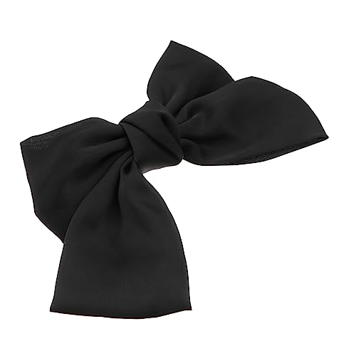 MERRYHAPY Große Haarspange Mit Schleife Modische Haarnadel Für Damen Haarschmuck Für Partys Schwarz Langlebig Aus Satin von MERRYHAPY
