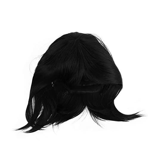 MERRYHAPY Kurze Bob-perücke Für Damen Schwarze Glatte Bob-haarperücke Kopfbedeckung Für Cosplay-party Und Alltag von MERRYHAPY