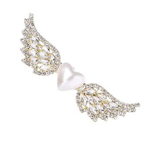 MERRYHAPY Haarspange Mit Perlen Engelsflügel Für Damen Frisur Schmuck Lebendig Natürlich von MERRYHAPY