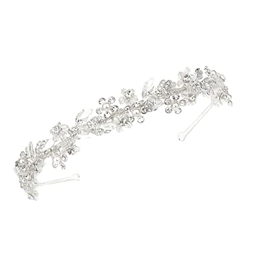 MERRYHAPY 1stück Braut Haarschmuck Mit Blumen-design Legierung Für Hochzeiten Und Festlichkeiten Funkelnde Haarband-dekoration Für Und Mädchen Bühne Und Partys von MERRYHAPY