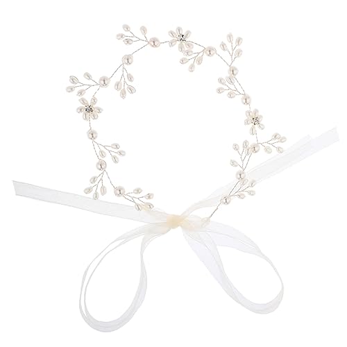 MERRYHAPY 1stück Hochzeits-haarband Mit Perlen Und Strass Handgefertigte Brautkopfbedeckung Für Unvergessliche Momente Geeignet Für Hochzeiten Geburtstagsfeiern Und Bälle von MERRYHAPY