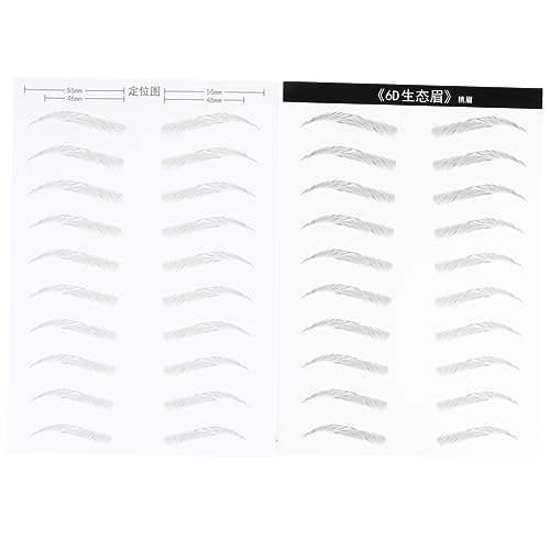 MERRYHAPY 2blätter Augenbrauenaufkleber Haarähnliche Simulation Wasserfest Langanhaltende Augenbrauen Für Frauen Augenbrauen-makeup-tools Bögen Einfach Anzuwenden von MERRYHAPY
