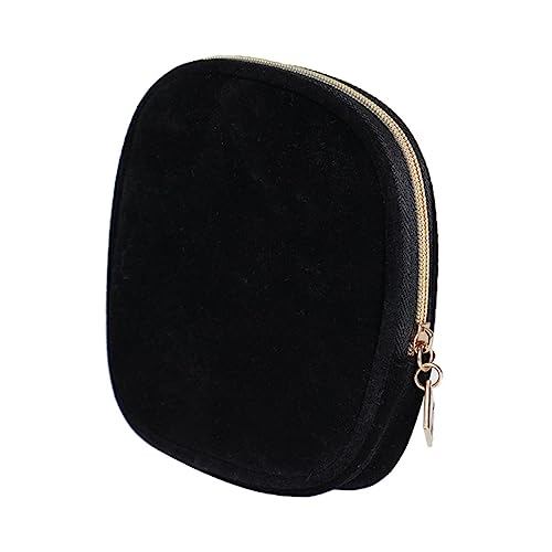 MERRYHAPY 2 Stück Damen Make-up Taschen Kompakte Reisetasche Tragbare Geldbörse Schlüsseltasche Schwarz von MERRYHAPY