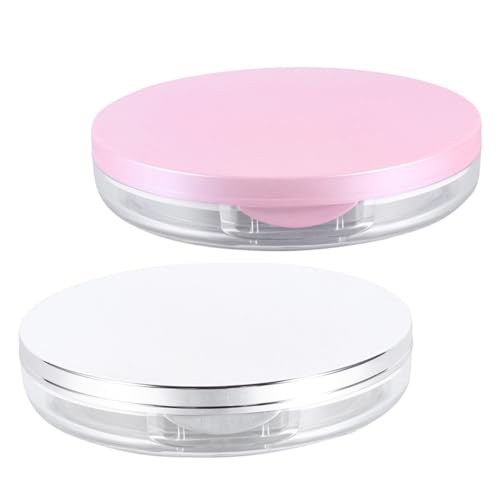 MERRYHAPY Loose Box Puff 2 Leere Hüllen Tragbarer Make-up- Nachfüllbarer Schönheitsbehälter Für Frauen Und Mädchen von MERRYHAPY