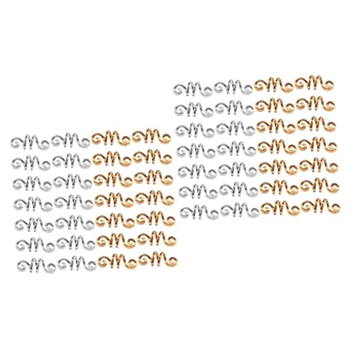 MERRYHAPY 2 Sets Haarschmuck Für Dreadlocks Legierungsringe Flechtperlen Filigrane Röhren Für Partys 40 Stück * 2 von MERRYHAPY