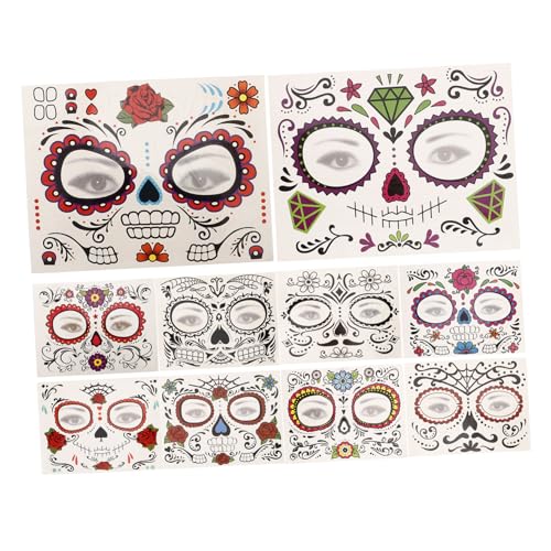 MERRYHAPY 2 Sets Halloween-aufkleber Mit Blutigen Narben Temporäres Einzigartiges Design Für Cosplay Und Partys 10 Blätter * 2 von MERRYHAPY