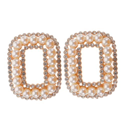 MERRYHAPY 2 Stück Abnehmbare Strass Schuhschnallen mit Kristall für Frauen Hochzeitsaccessoires für Heels Flats und Offene Schuhe von MERRYHAPY