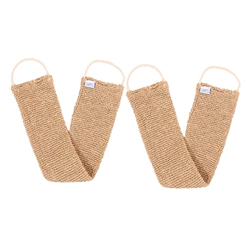 MERRYHAPY Rückenschrubber-handtuch Peeling-badetuch Rückenschrubber Duschtuch Badewaschtuch 2 Stück Ramie-jute-peelinggürtel Für Bade Und Duschgebrauch von MERRYHAPY