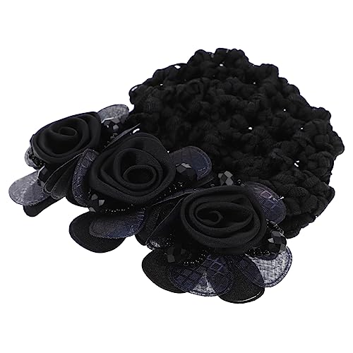 MERRYHAPY 2stücke Blumen-haarnetze Für Duttfrisuren Elegante Haarklammern Für Damen Für Stewardessen Und Mit Klassischem Design Zur Haarbändigung Und Dekoration von MERRYHAPY