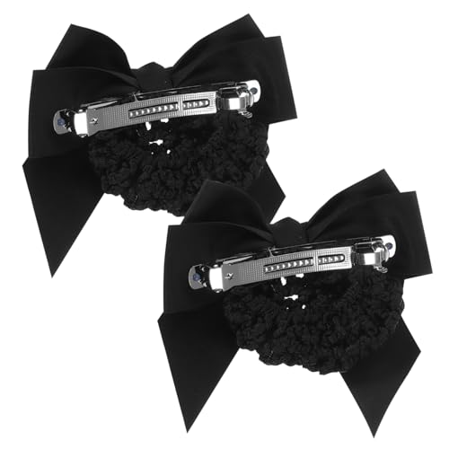 MERRYHAPY 2 Stück Haarnetz Mit Schleife Haarspange Für Damen Haarknoten-abdeckung Elegantes Design Netz Accessoire von MERRYHAPY