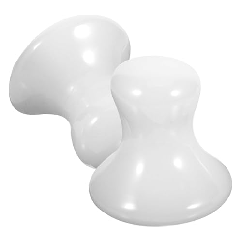 MERRYHAPY 2 Stück Jade Gua Sha Massage Stein Pilzförmige Gesichts Und Körpermassagegeräte Sanfte Massage Für Verbesserte Blutzirkulation Hautpflege Schadlos Für Frauen von MERRYHAPY