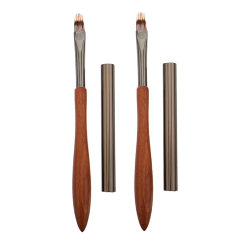 MERRYHAPY 2stücke Nagelkunst-pinsel Gel-nagelstiftpinsel Malpinsel Für Heimgebrauch Und Professionelle Maniküre Mit Ergonomischem Griff Und Feiner Spitze Für Detaillierte Designs von MERRYHAPY