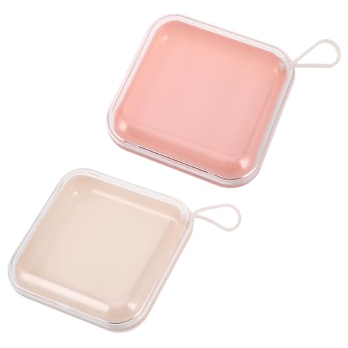 MERRYHAPY 2 Stück Press Nails Aufbewahrungsbox Leichter Nagel Organizer mit Fächern Transparenter Nagel Aufbewahrungsbehälter Reisefreundlich für Press Nails Nageltechniker und Private von MERRYHAPY