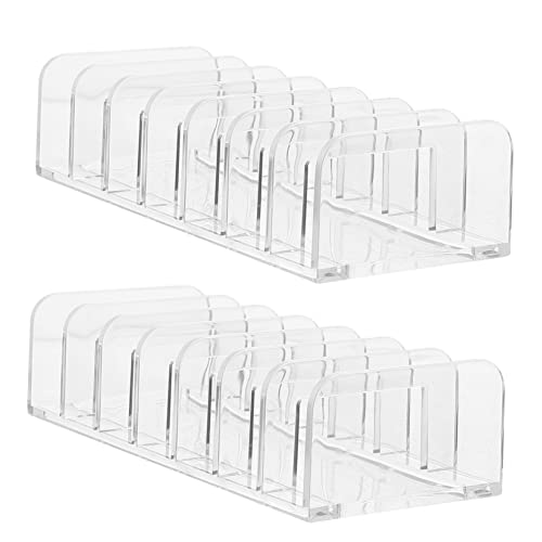 MERRYHAPY 2stücke Lidschatten-organizer Mit Gitterdesign Make-up-ausstellungsständer Für Schreibtisch Kosmetikhalter Mit Sieben Fächern Für Gepressten Puder Und Lipgloss Platzsparendes Aufbe von MERRYHAPY