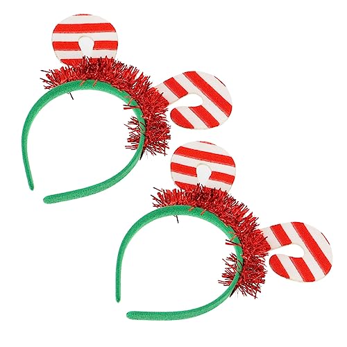 MERRYHAPY 2 Stück Weihnachts-haarreifen Kopfschmuck Aus Rohrgeflecht Party Stirnband Geschenkidee von MERRYHAPY