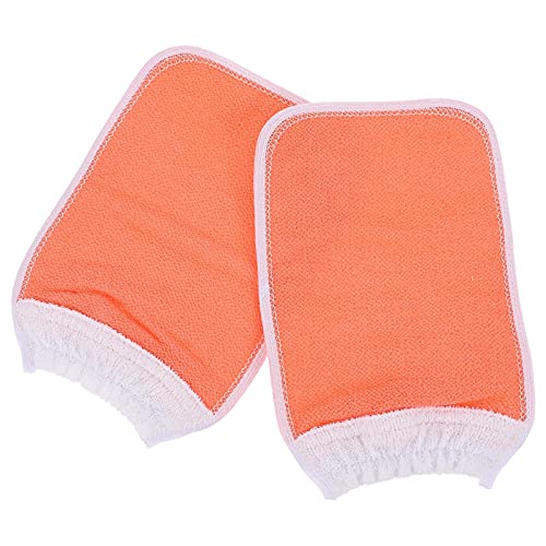 MERRYHAPY 2 Stücke Pflanzenfaser Peeling Handtuch Waschlappen Handschuhe Badehandschuhe Badetücher Rückenpeeling für Dusche Peeling von MERRYHAPY