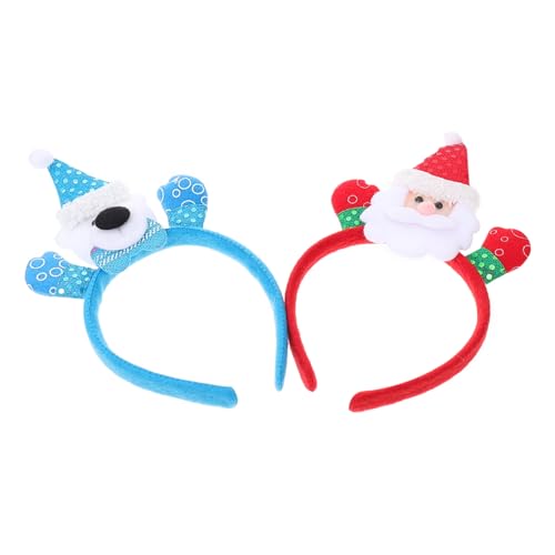 MERRYHAPY 2 Stücke Festliche Weihnachten Leuchtstirnband Lustige Weihnachtskind Haarband Mit Lampe von MERRYHAPY