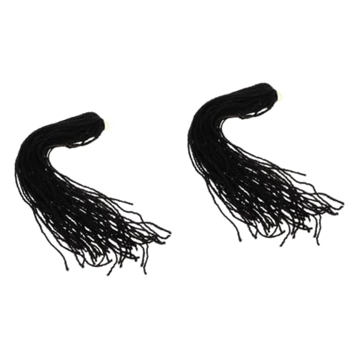 MERRYHAPY 2 Stück Herren Dreadlock Extensions Perücke Haarperücke Bequemes Und Atmungsaktives Haarteil Für Frauen von MERRYHAPY