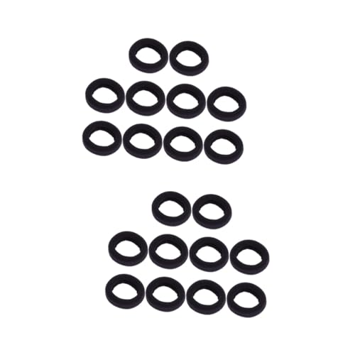 MERRYHAPY 20stücke Bunte Dicke Haargummis Für Frauen Elastische Haarbänder Stilvolle Haaraccessoires Für Alltag Und Besondere Anlässe Schwarz von MERRYHAPY