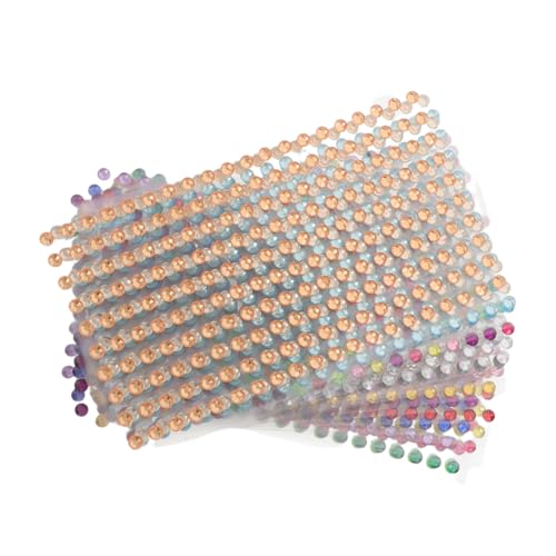 MERRYHAPY 20 Stück Glitzer-strass-aufkleber: Gesichtskristall-aufkleber, 4 Mm – Selbstklebende Acryl-juwelen Mit Flacher Rückseite Für Diy-projekte – Dekorative Diamanten Für Gesichtsnägel von MERRYHAPY