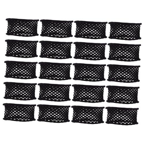MERRYHAPY 20 Stück Teiliges Elastische Haargummis aus Hochelastischem Material Geeignet für Damen zum Festen Halten von Pferdeschwanz und Vielseitigen Frisuren Schwarz Modische von MERRYHAPY