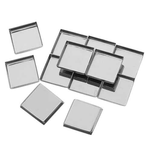 MERRYHAPY 20 Stück Teiliges Kompakte Nachfüllbare Quadratische Metall-pfännchen aus Robustem Eisen Leere Kosmetikpfannen für DIY Lidschatten-paletten für Magnetische Makeup-organizer von MERRYHAPY