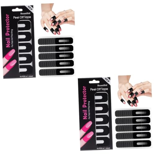 MERRYHAPY 200blätter Nail Polish Protector Sticker Vielseitige Nagelpflege Mit Rutschfester Oberfläche Universelle Für Saubere Nägel Für Gel Und Nagellack-anwendungen von MERRYHAPY