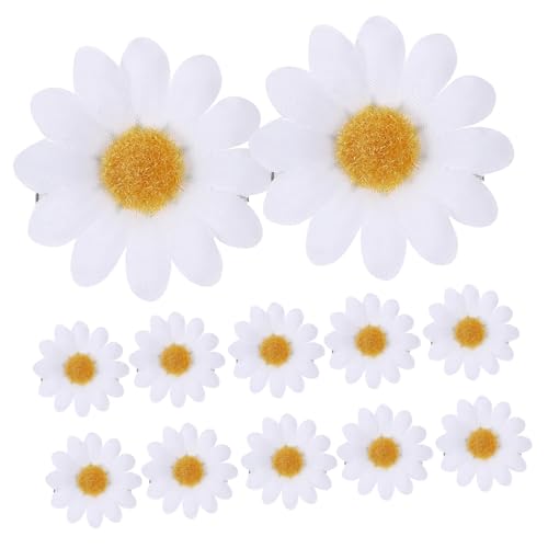 MERRYHAPY 24stücke Simulation Daisy Haarspangen Für Damen Und Mädchen Elegante Weiße Haarklammern Mit Gutem Halt Für Verschiedene Anlässe Und Styles von MERRYHAPY